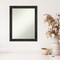 Amanti Art Non-Beveled Wood Wall Mirror, Rustic Pine Narrow Frame